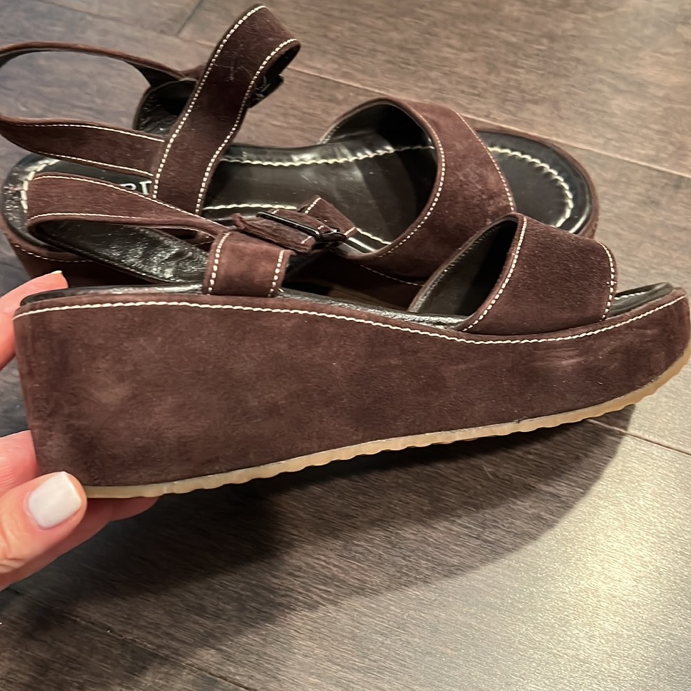 Cordani size 9 brown suede sandals - Picture 8 of 8